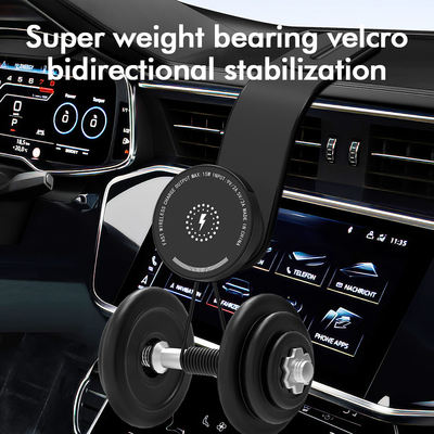 Magnet Smart Mobile Phone Stands Mount 15W Fast Charging Magnetic Phone Holder Wireless Car Charger For Iphone