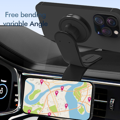 Magnet Smart Mobile Phone Stands Mount 15W Fast Charging Magnetic Phone Holder Wireless Car Charger For Iphone