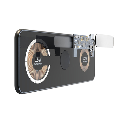 Transparent Quick Portable 15Watt Wireless Charger For Phone Smart Watch Earphone